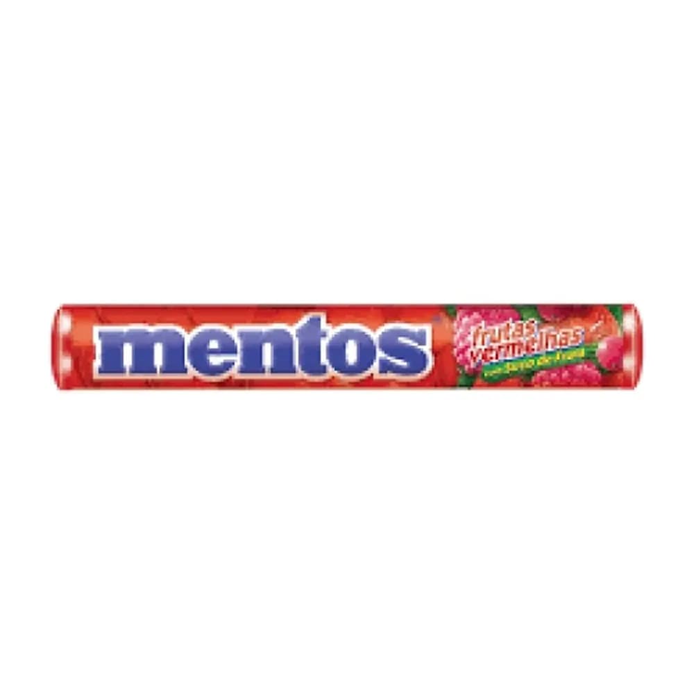 Bala mastigavel frutas vermelhas mentos