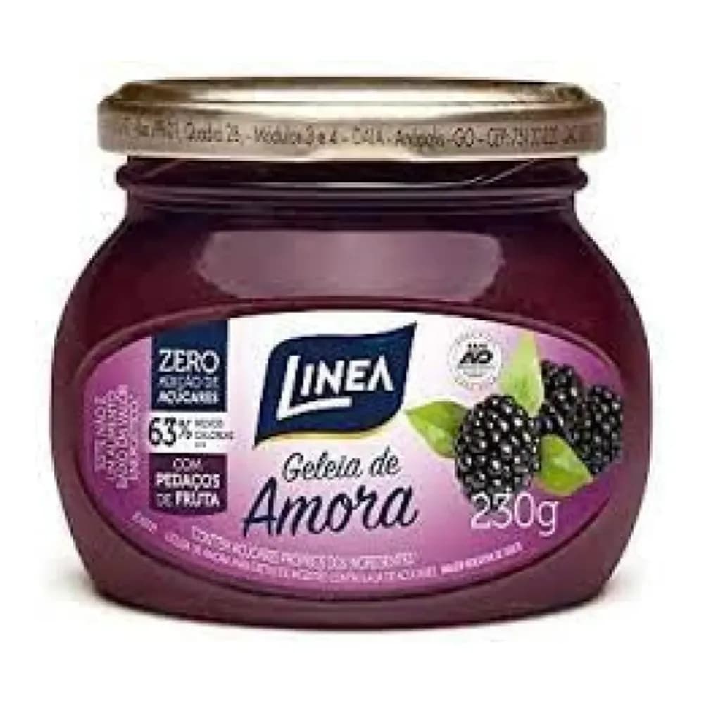 Geleia linea zero acucar amora vidro 230g