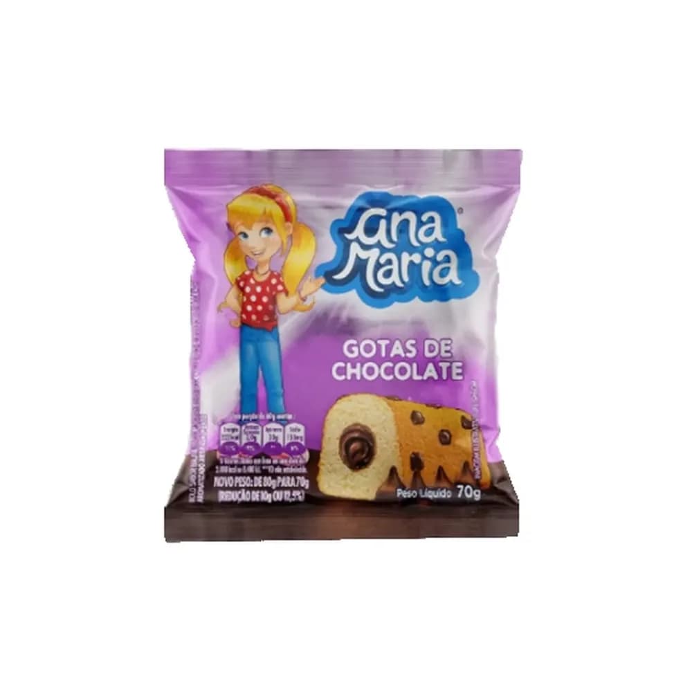 Bolinho ana maria baunilha 70g