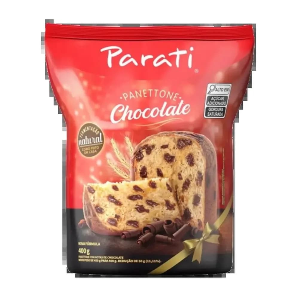 Panettone de chocolate a vida com mais sabor parati 400g