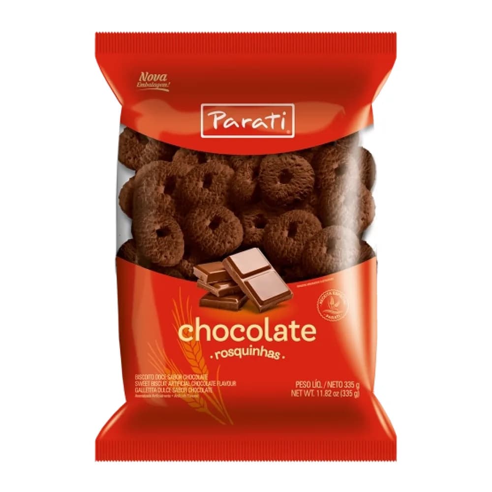 Biscoito rosquinha chocolate parati 250g