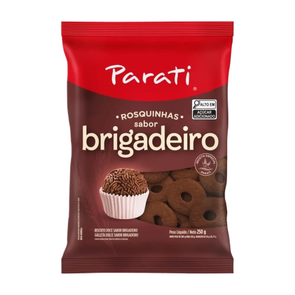 Biscoito rosquinha sabor brigadeiro parati 250g
