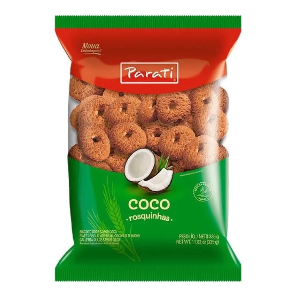 Biscoito rosquinha coco parati 250g