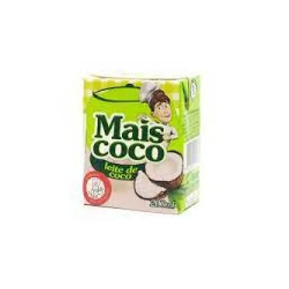 Leite de coco mais coco caixa 200ml