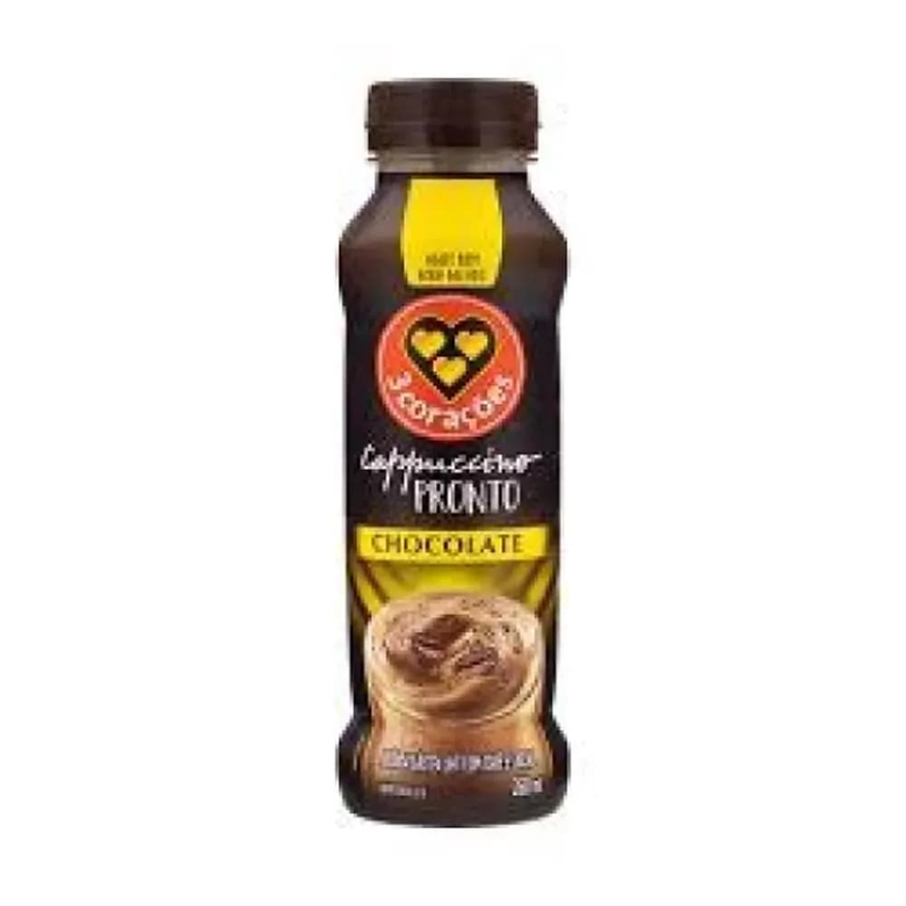 Bebida lactea cappuccino chocolate 3 coracoes 260ml