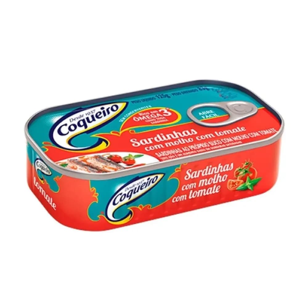 Sardinha coqueiro 125g molho tomate