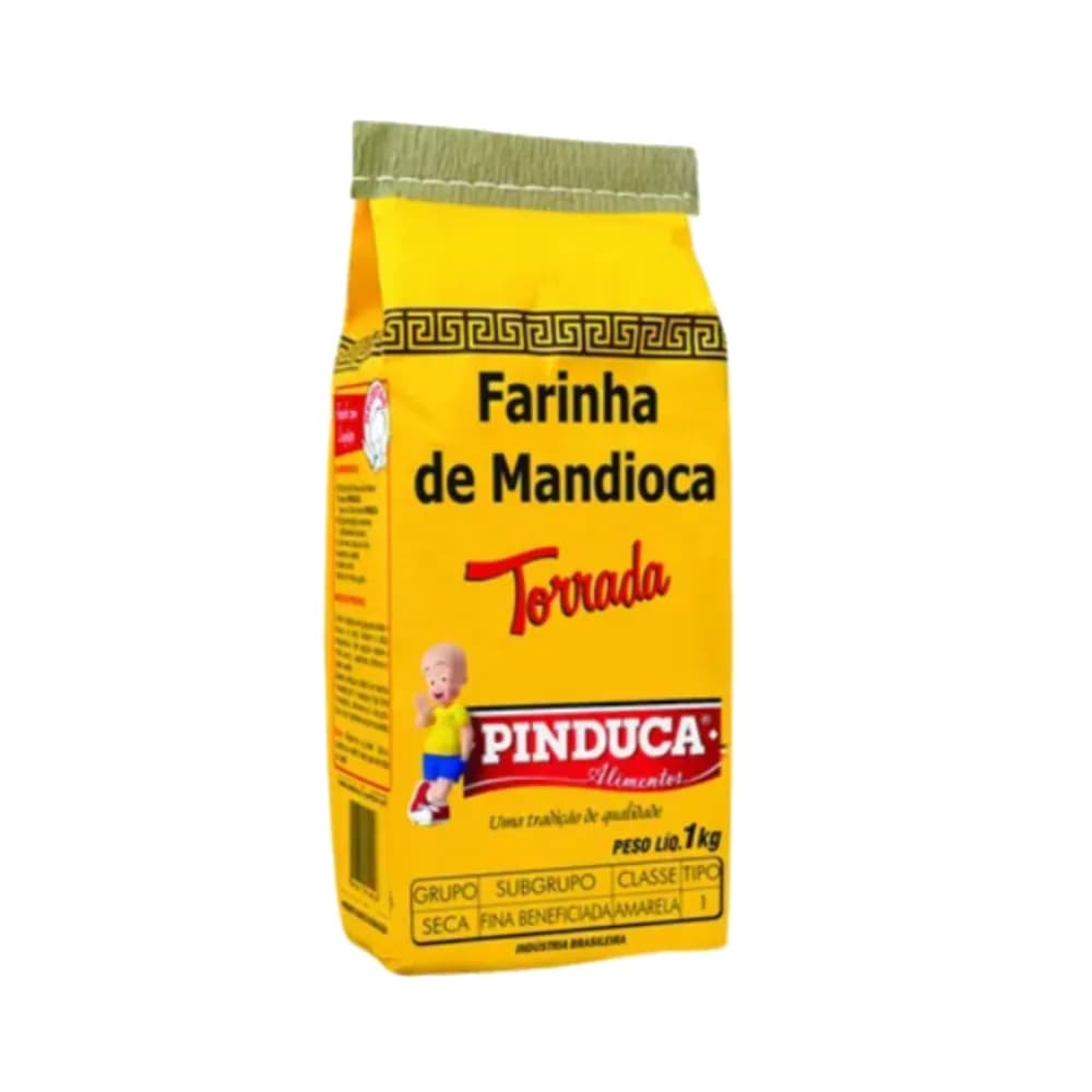 Farinha de mandioca pinduca torrada pacote 1kg