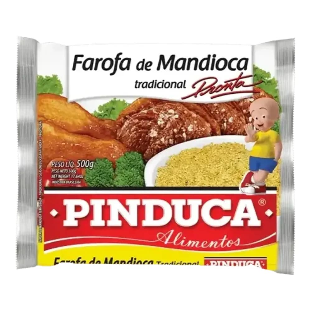 Farofa pinduca temperada suave pacote 250g