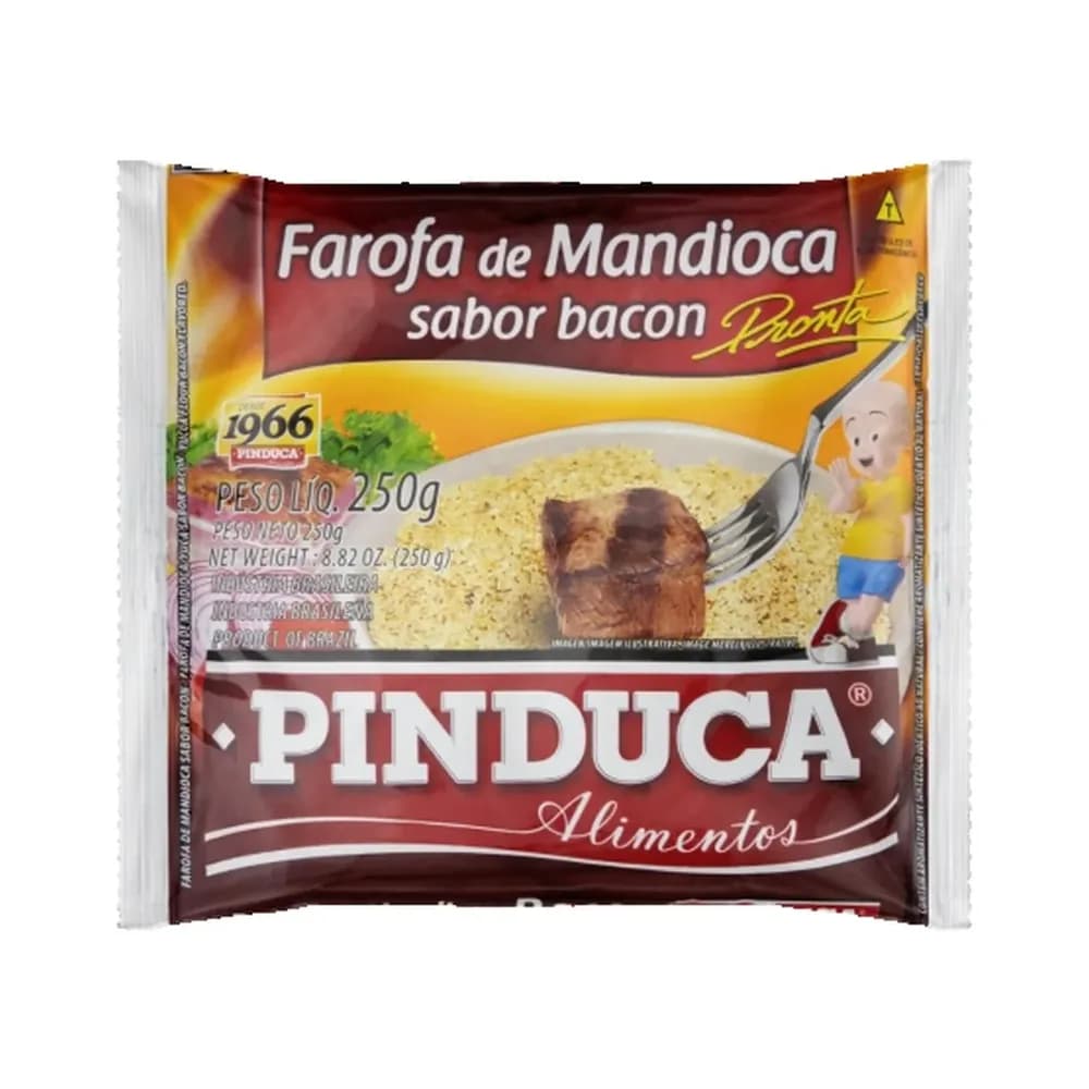 Farofa pinduca bacon embalagem 250g