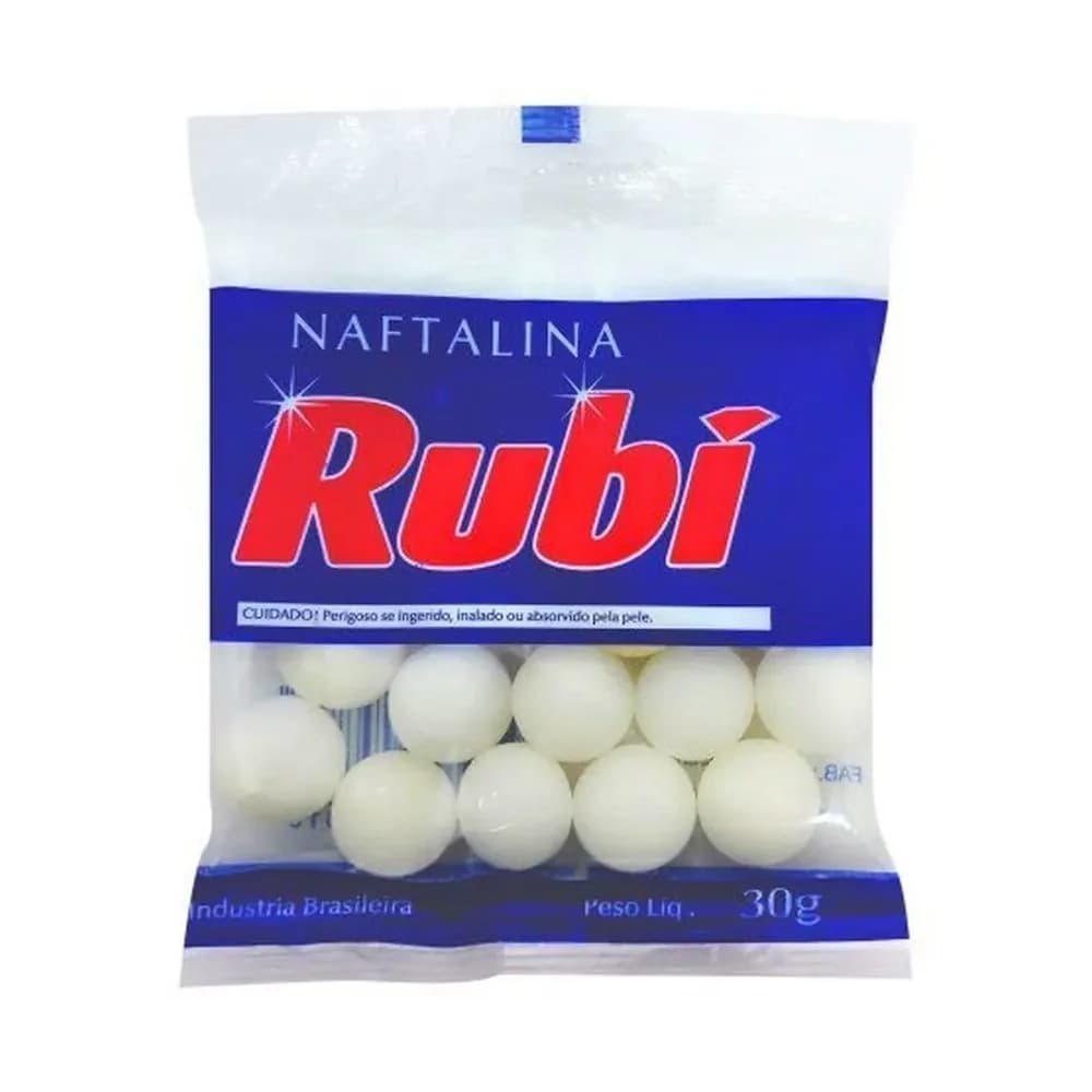 Naftalina rubi embalagem 30g