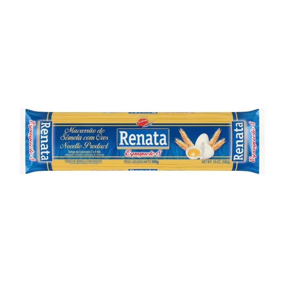Macarrao com ovos renata espaguete n8 pacote 500g
