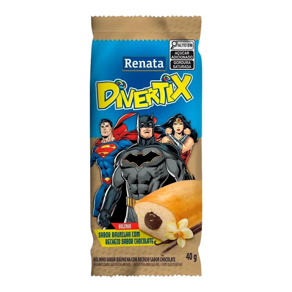 Bolinho renata divertix brigadeiro pacote 40g