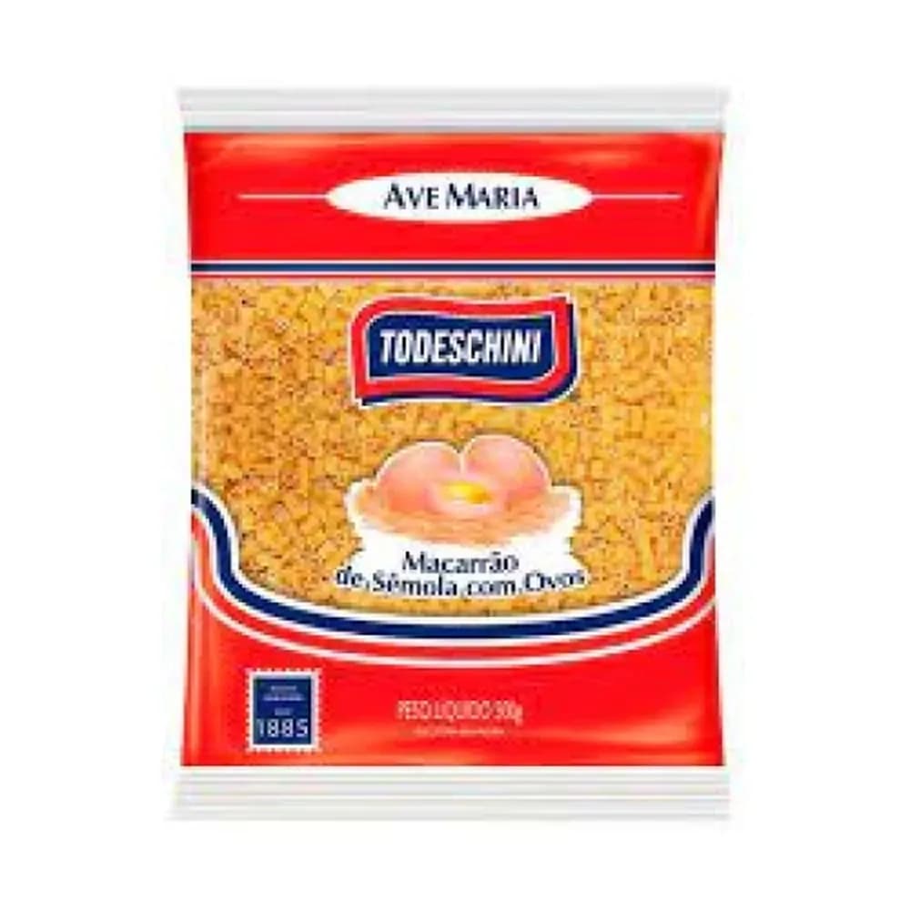 Macarrao de semola ave maria todeschini com ovos pacote 500g