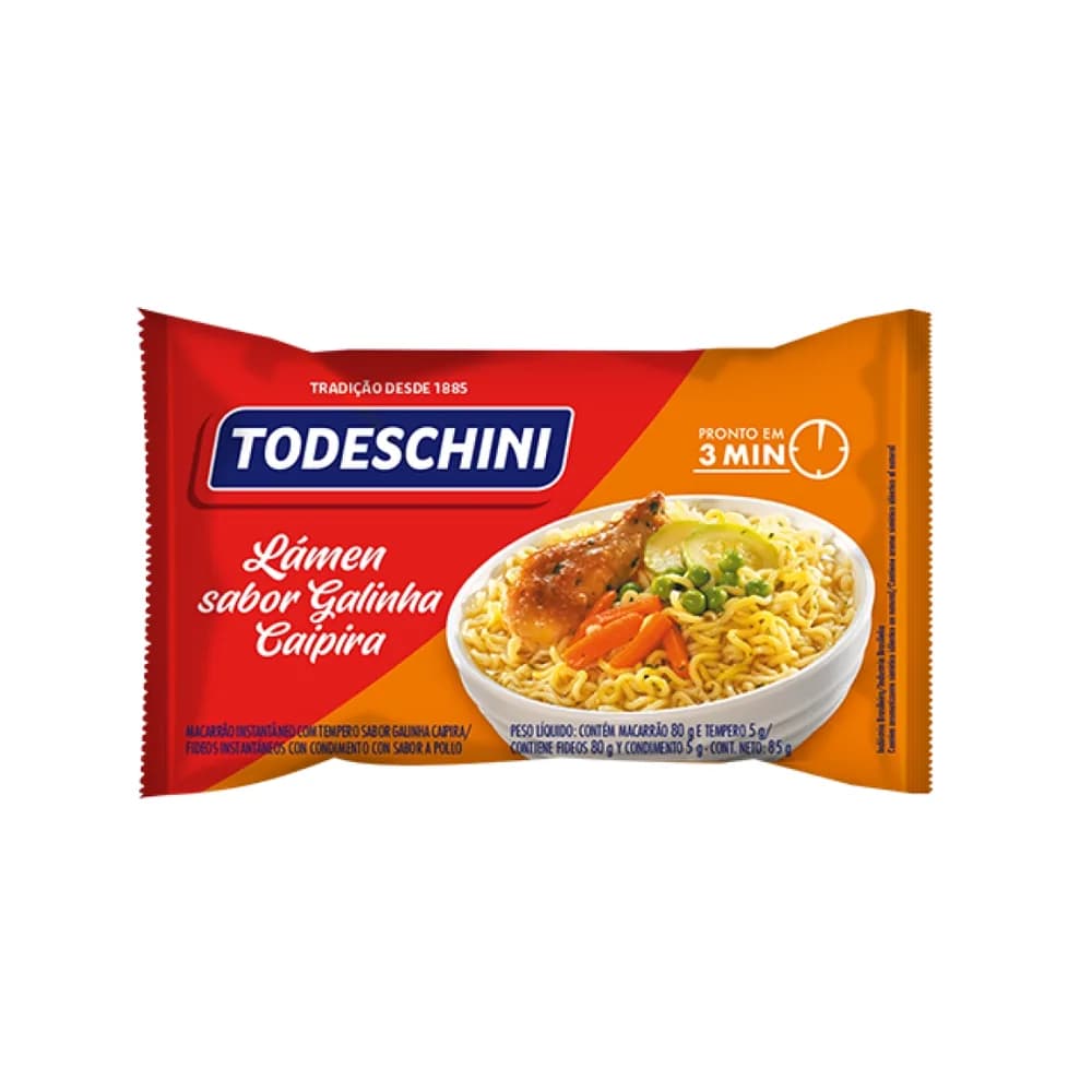 Macarrao instantaneo todeschini carne 85g