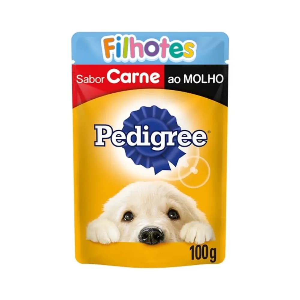 Racao umida pedigree sache carne ao molho para caes filhotes 100g