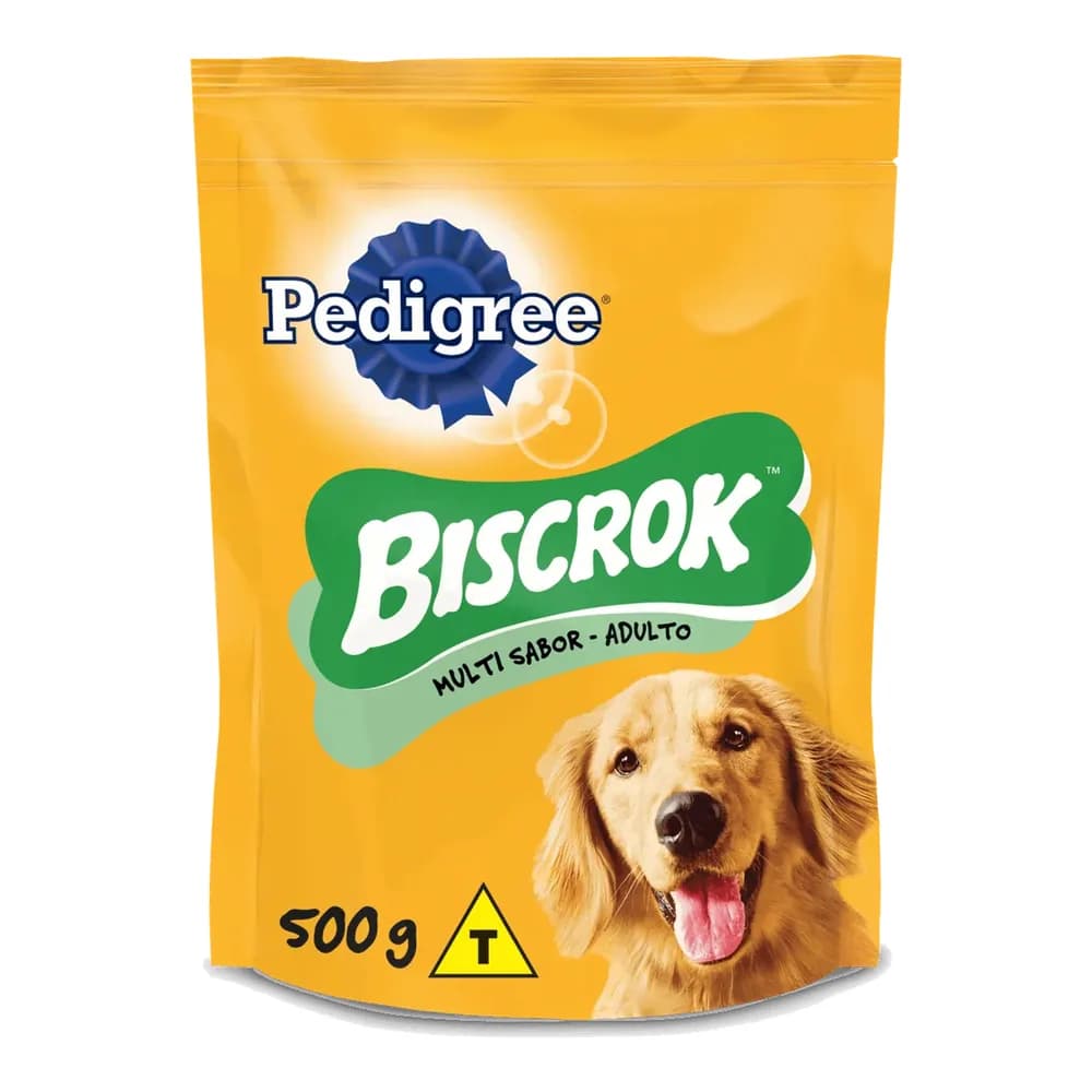 Biscoito biscrok para caes adultos multi pedigree 500g