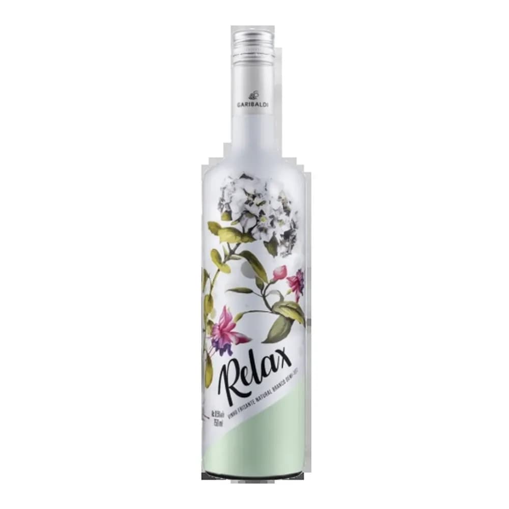 Vinho branco frisante demi-sec relax garibaldi 750ml