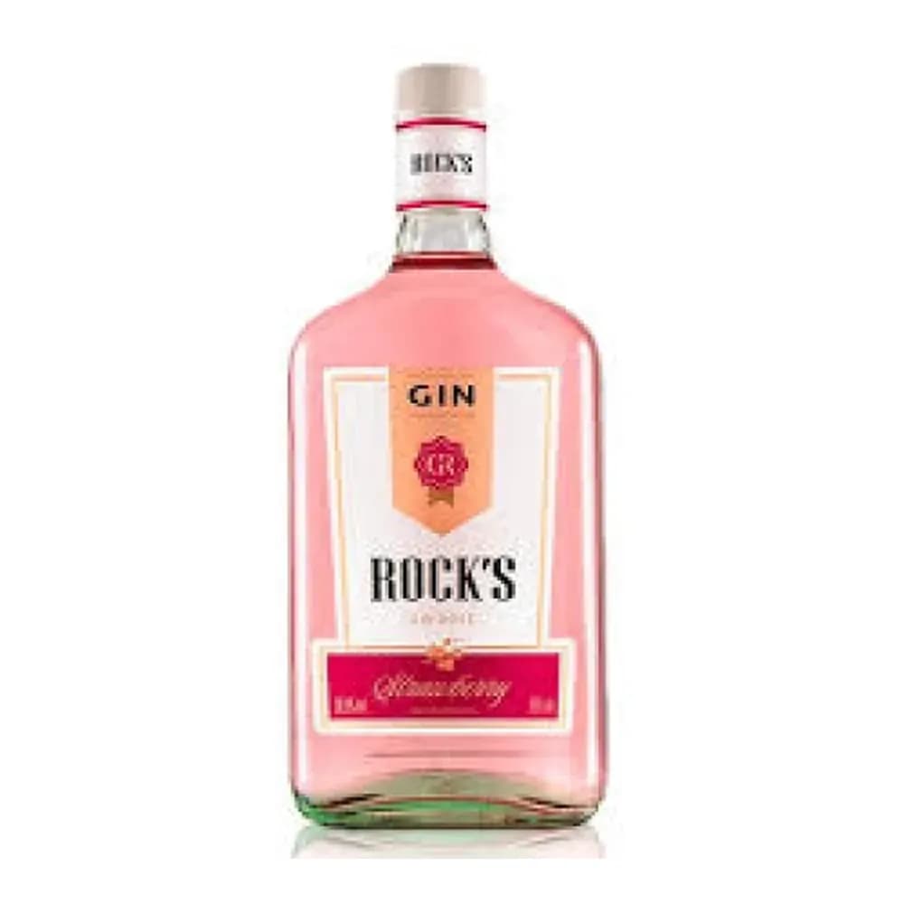 Gin rock's strawberry 1 litro (doce/rosa)
