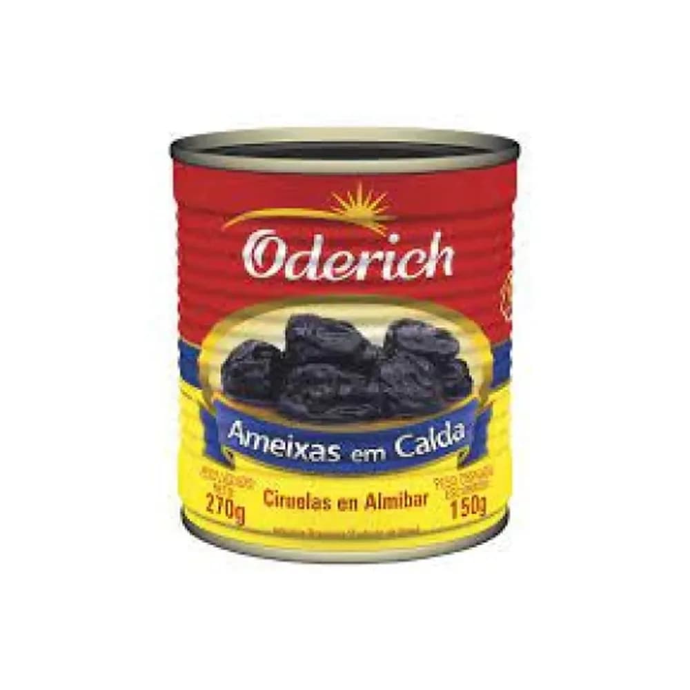 Ameixa em calda oderich embalagem 150g