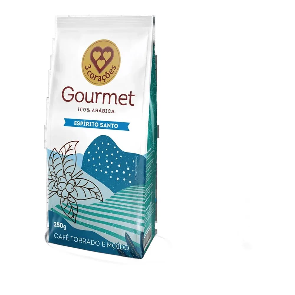 Cafe em po gourmet cerrado mineiro 3 coracoes 250g