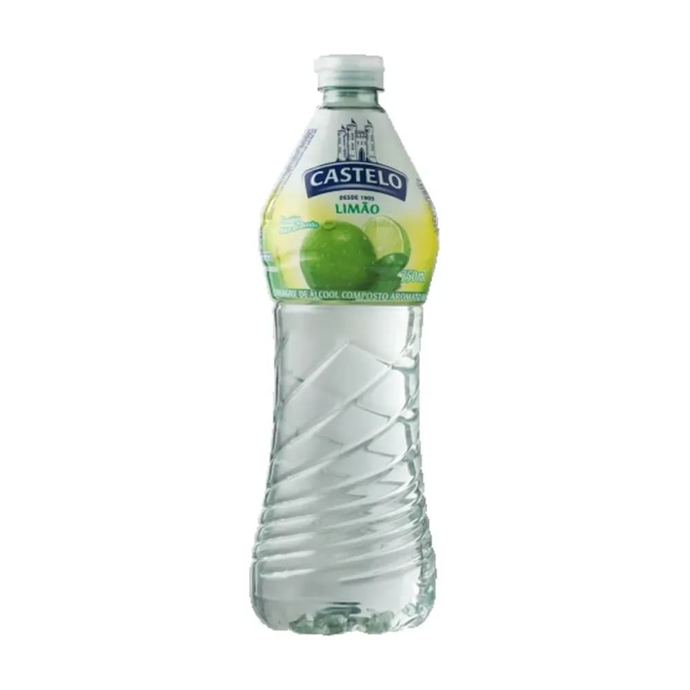 Vinagre de alcool aroma de limao castelo 750ml