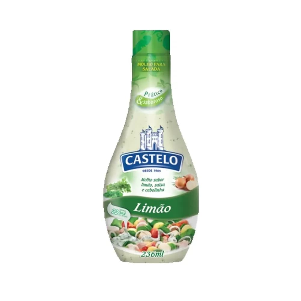 Molho para salada limao castelo 236ml