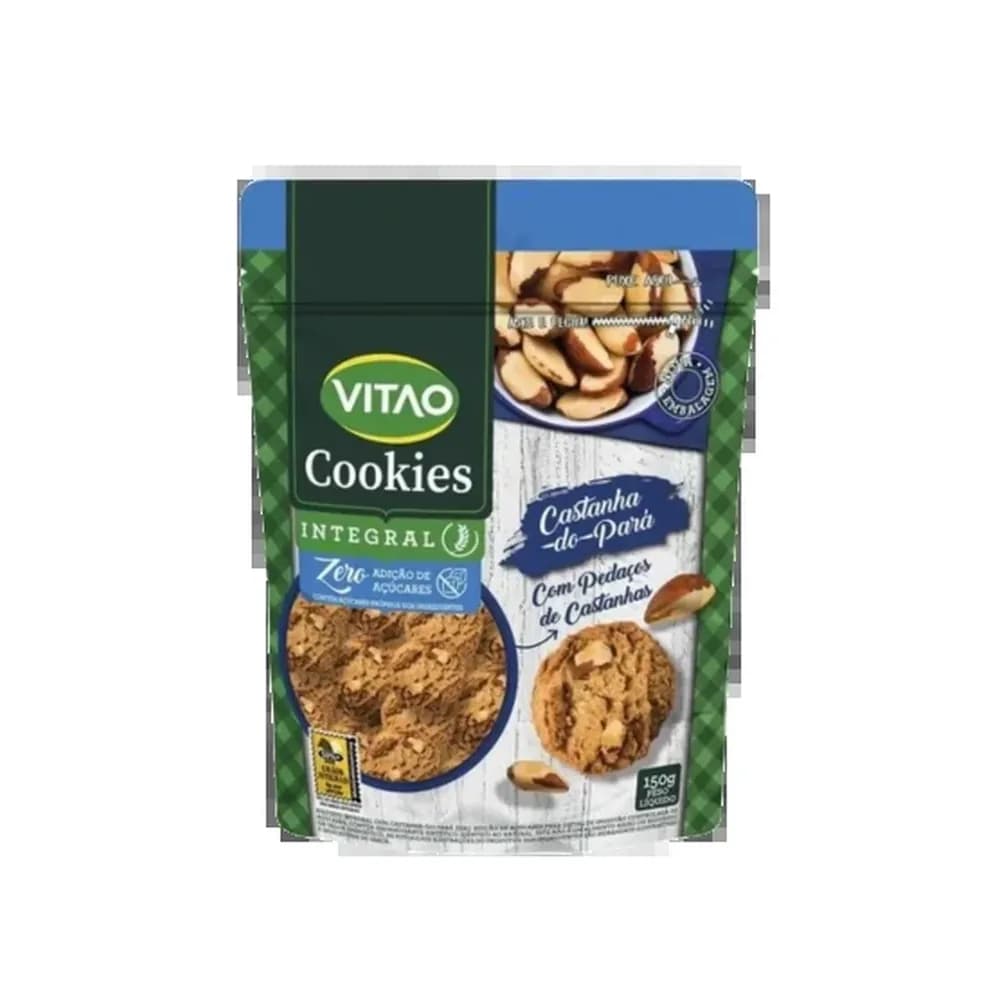 Cookies diet integrais vitao castanha do para 150g