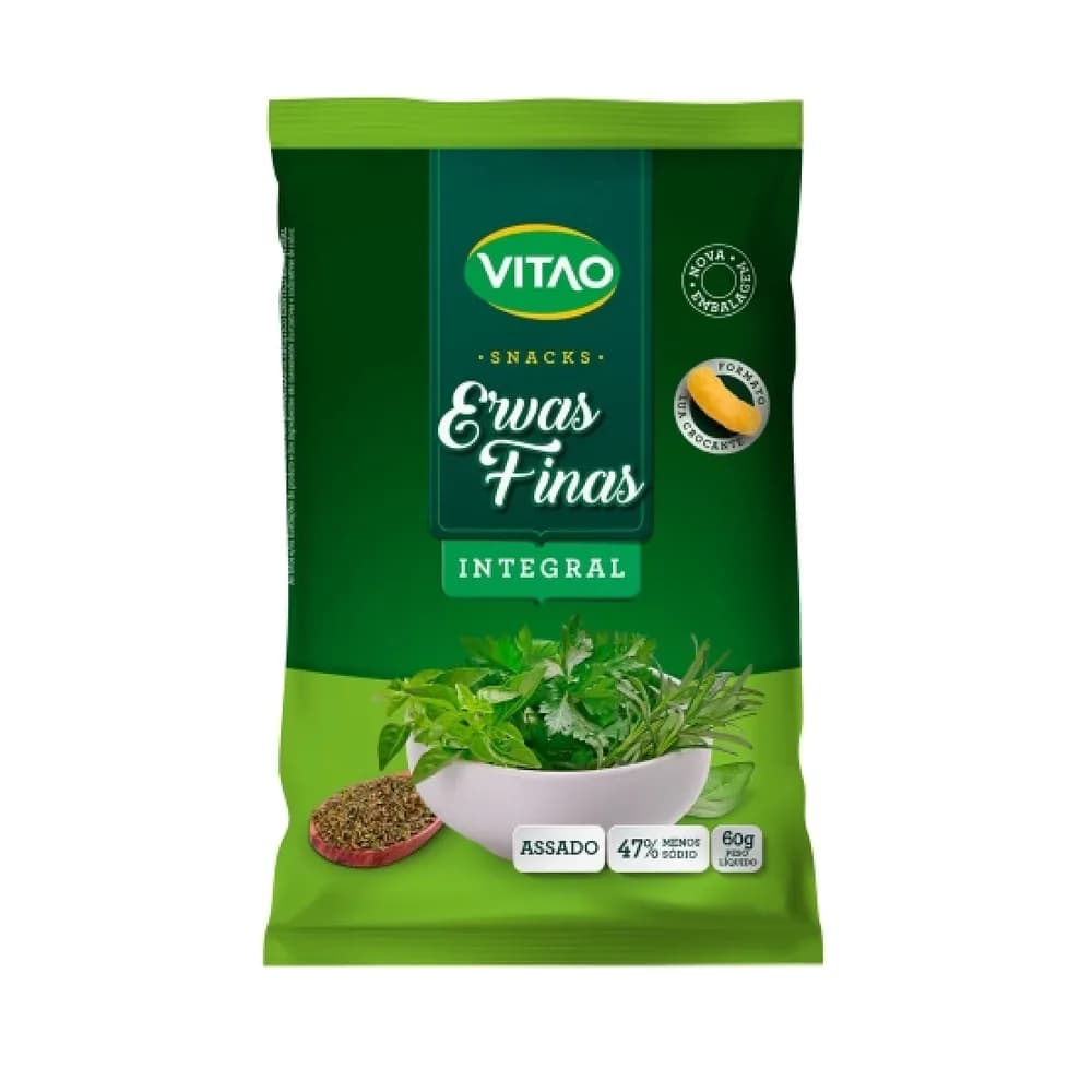 Snack integral vitao sabor queijo sem gluten