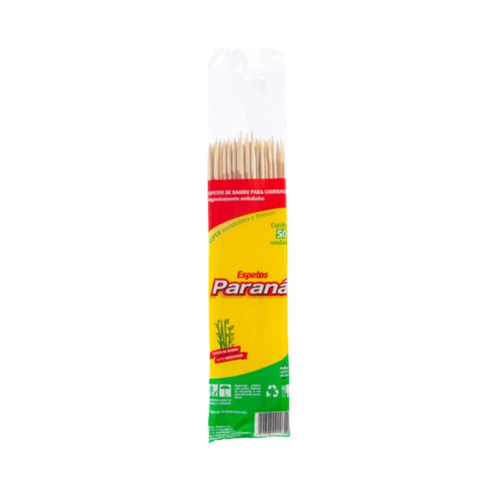 Palito bambu parana embalagem 50 un