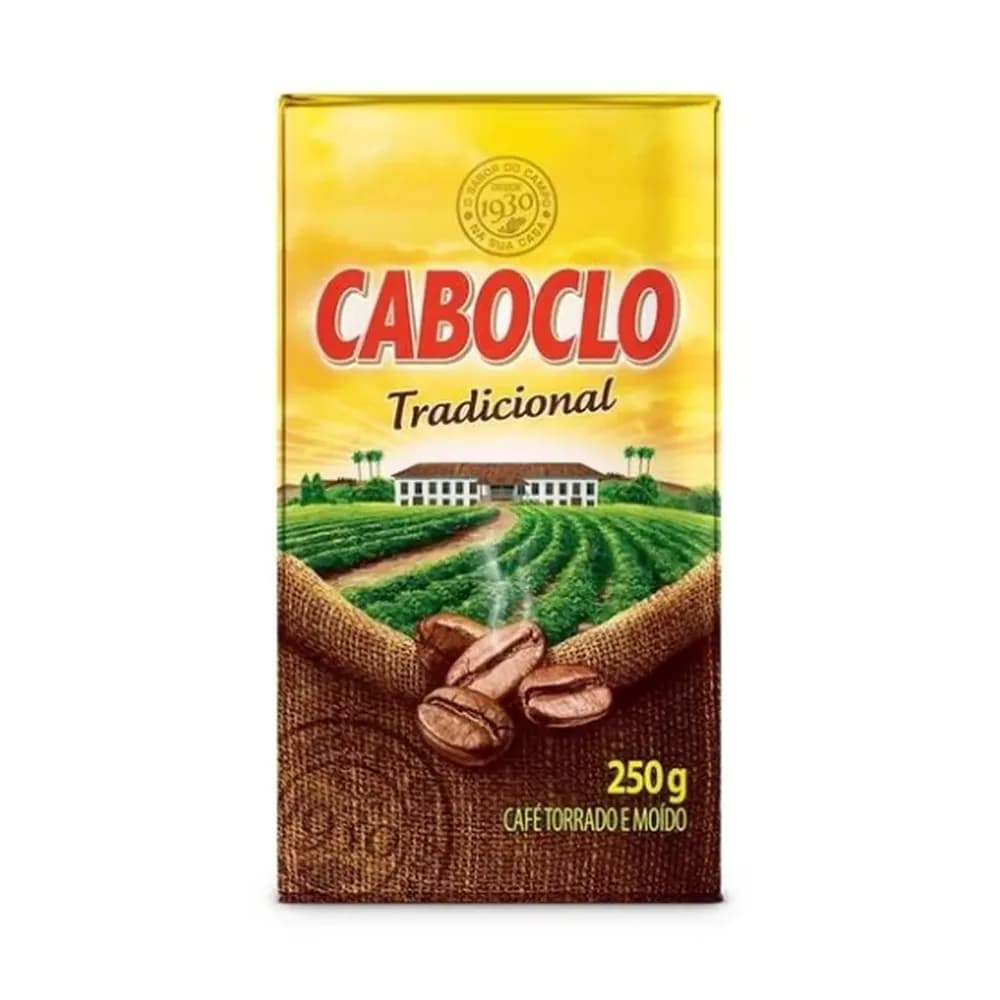 Cafe caboclo tradicional a vacuo pacote 250g