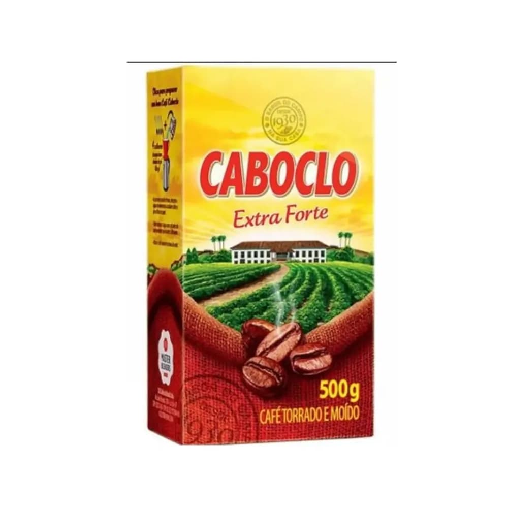 Cafe torrado e moido extra forte caboclo vacuo 500g