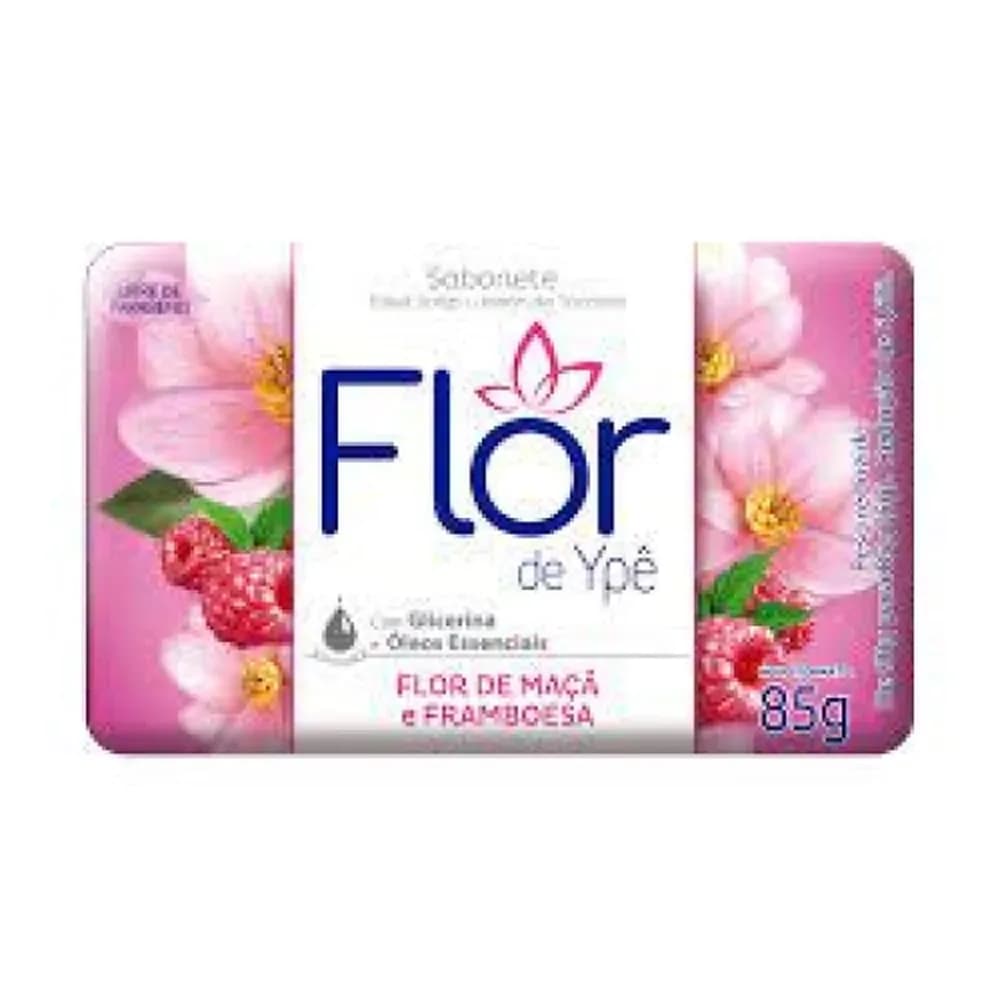 Sabonete em barra flor de maca e framboesa flor de ype 85g