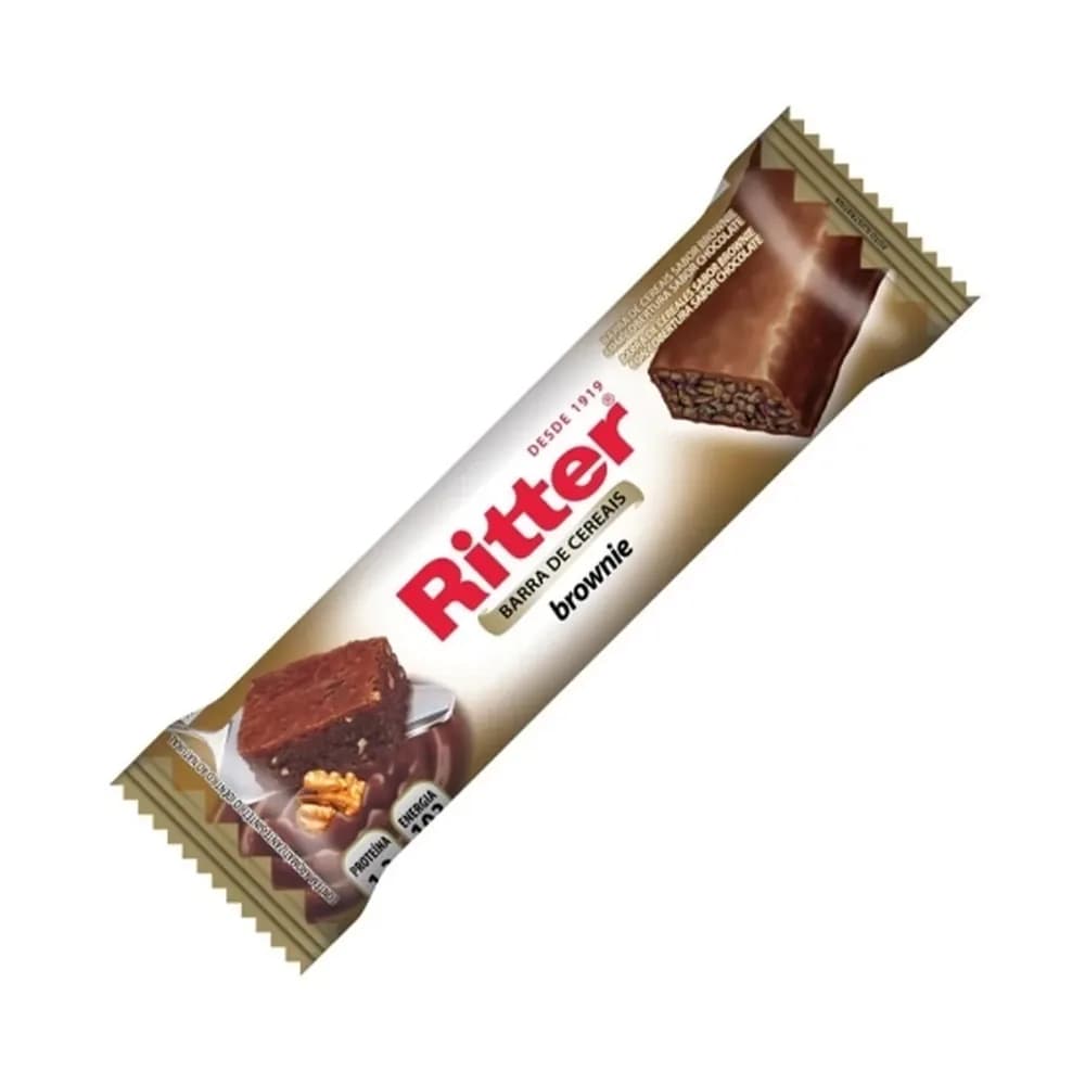 Barra de cereal ritter brownie embalagem 25g