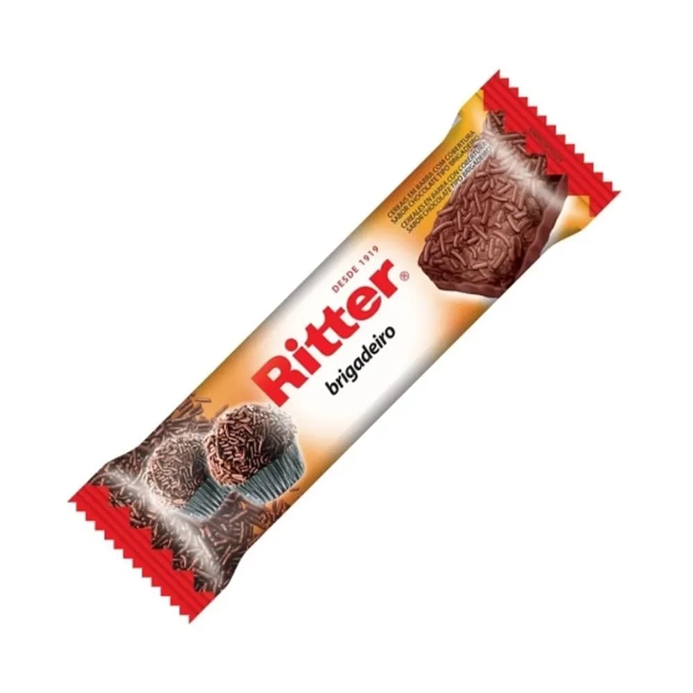 Barra de cereal ritter brigadeiro embalagem 25g