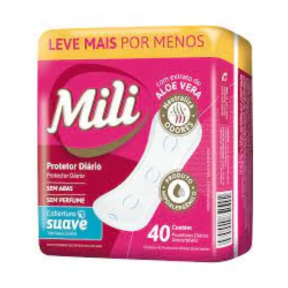 Protetor diario mili 40un