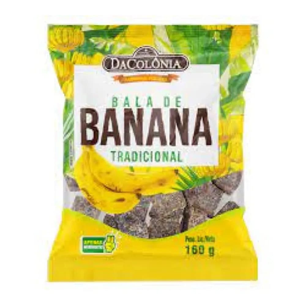 Bala de banana dacolonia 160g