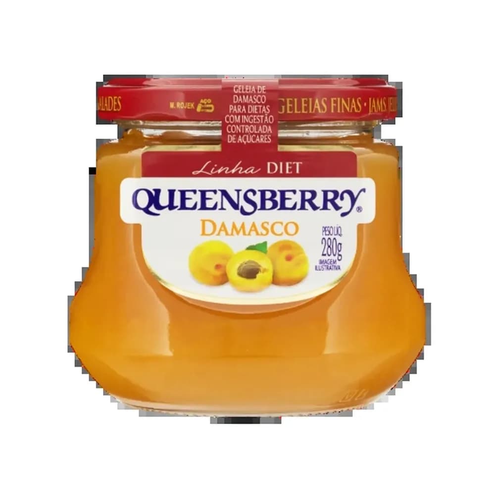 Geleia queensberry diet damasco vidro 280g