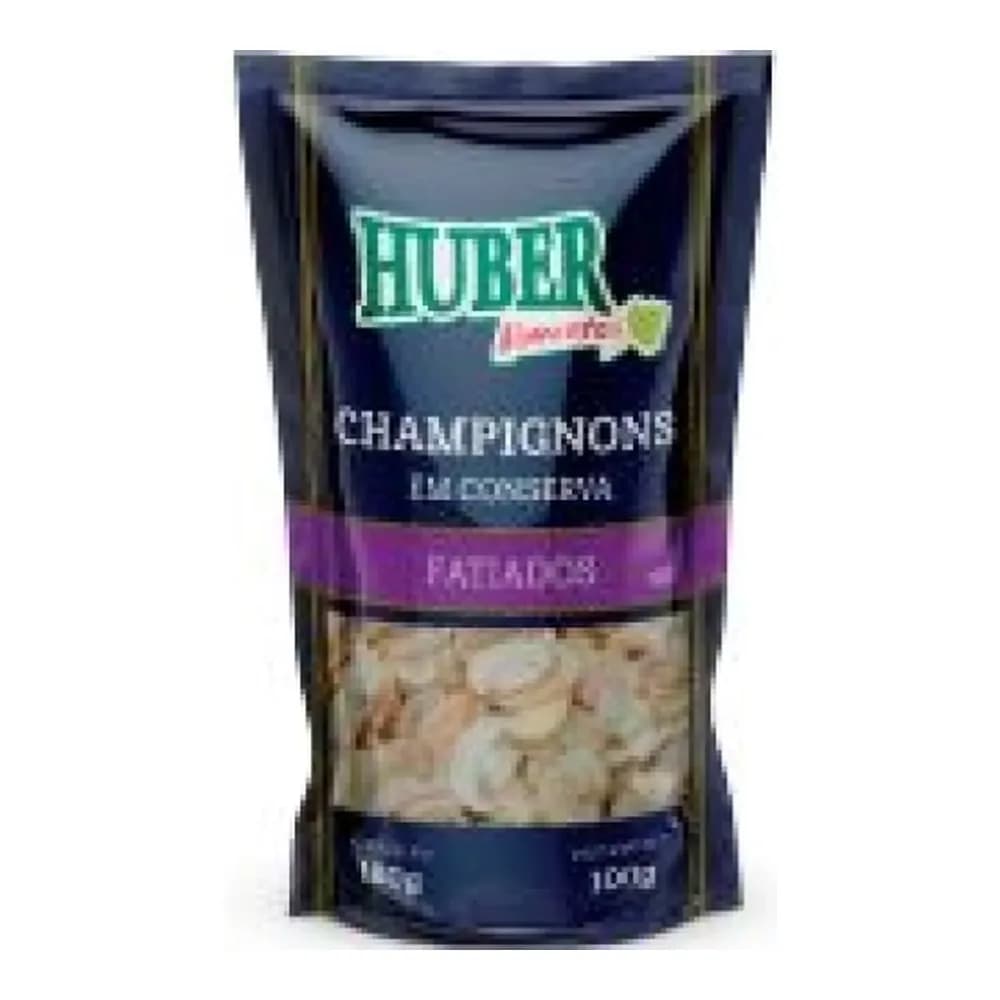 Cogumelo champignon em conserva huber fatiado 100g