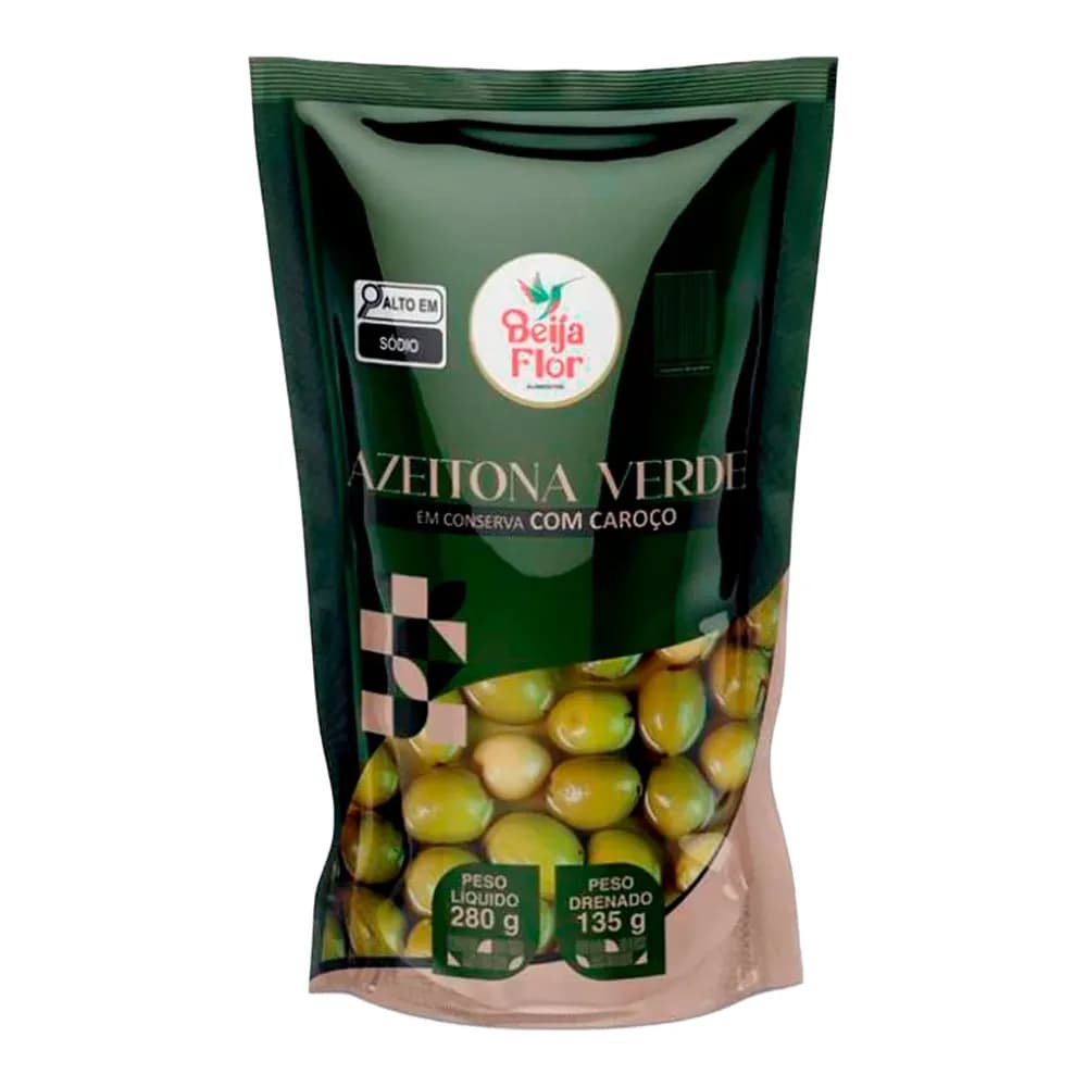 Azeitonas verdes com caroco huber 100g