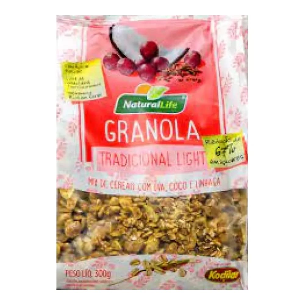 Granola tradicional light natural life 300g