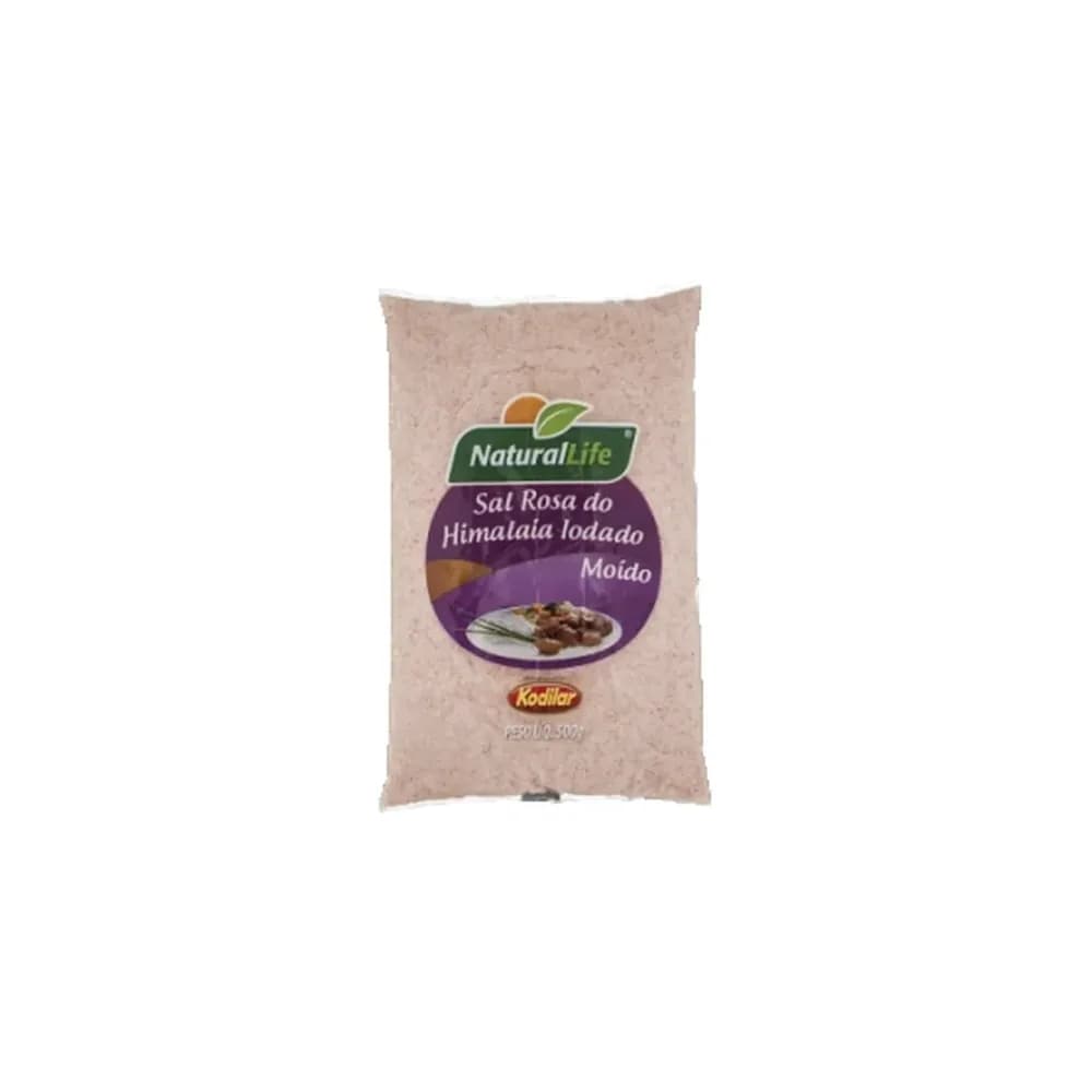 Sal rosa do himalaia natural life 500g