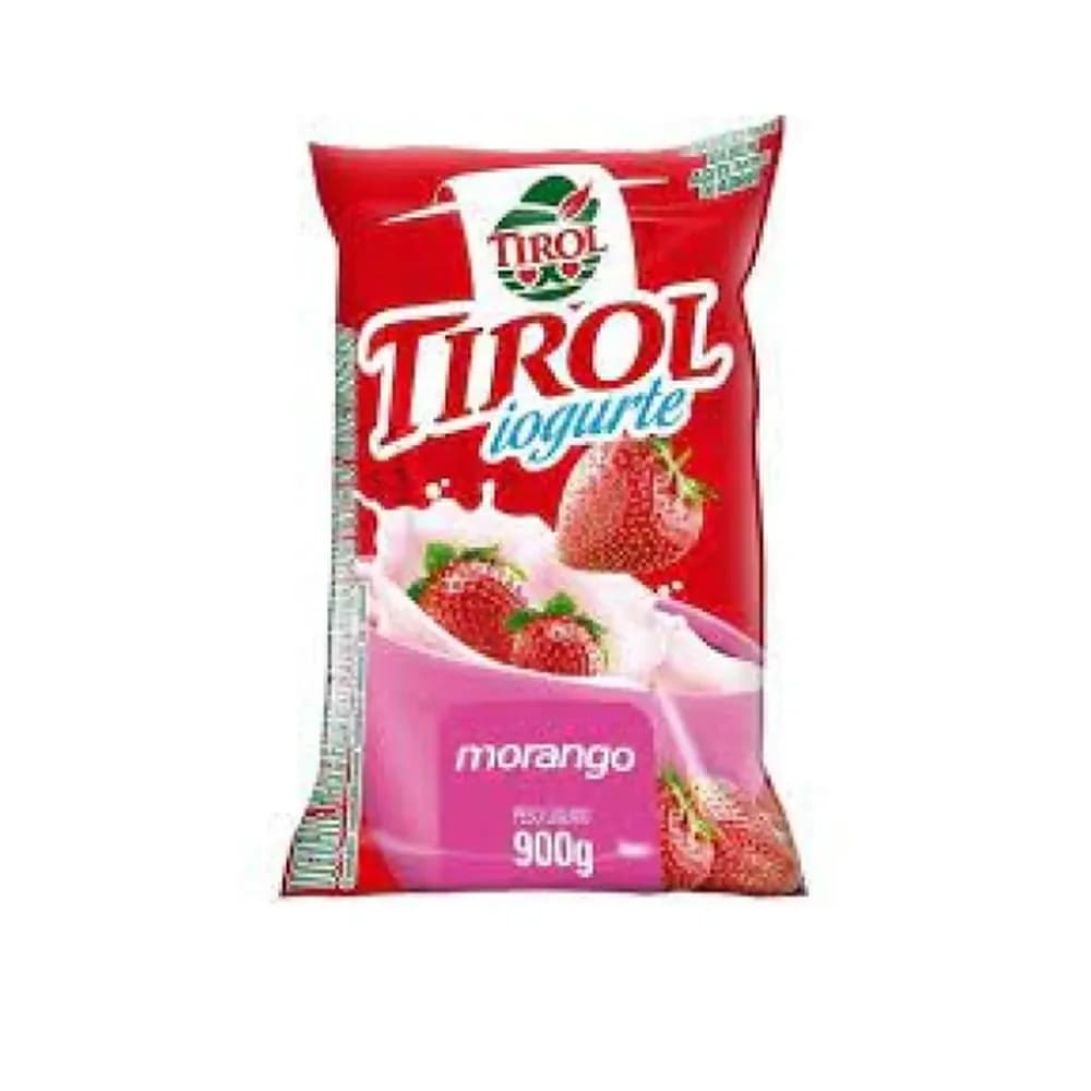 Bebida lactea fermentada morango tirol frutirol 900g