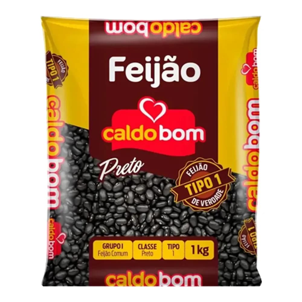 Feijao preto caldobom stival 1kg