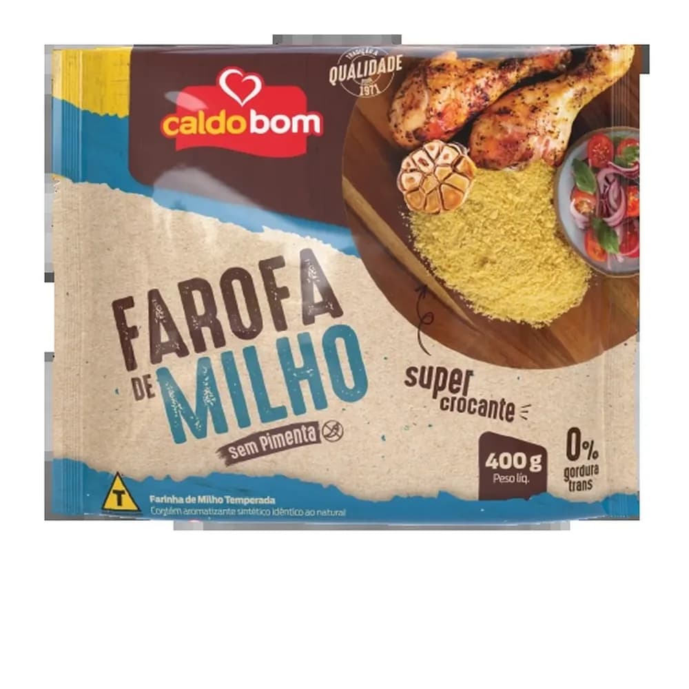 Farofa pronta de milho caldo bom 500g