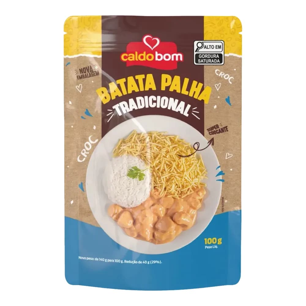 Batata palha tradicional caldo bom sachê 100g