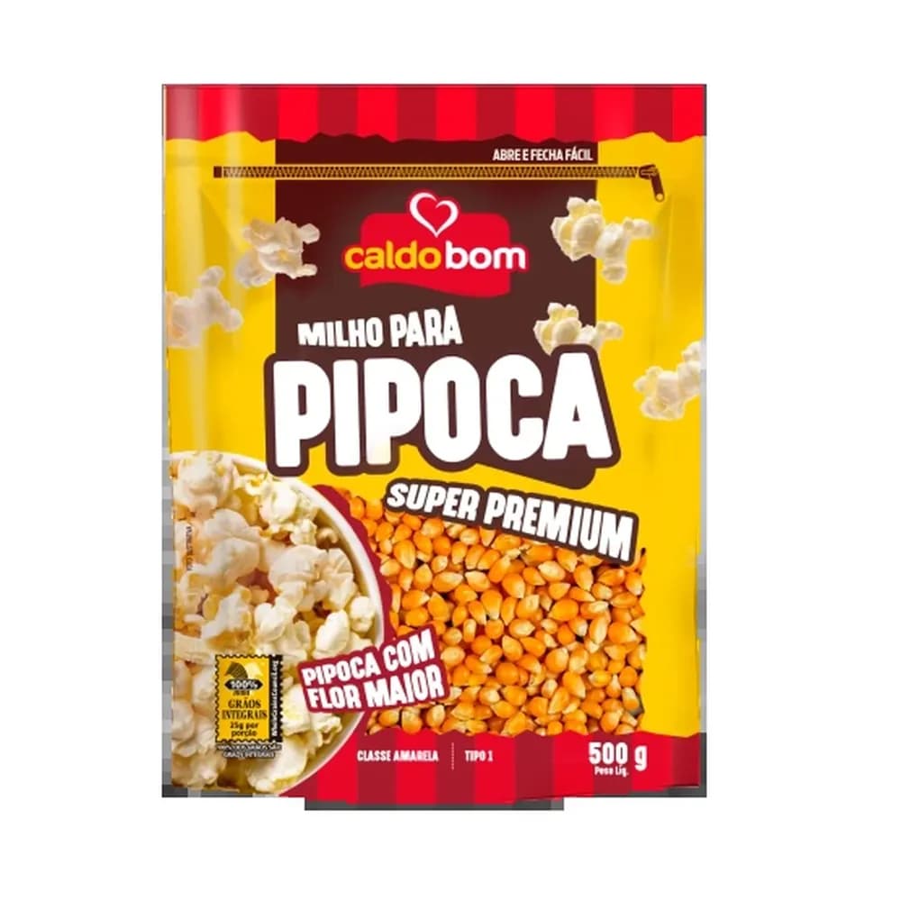 Milho para pipoca super premium caldo bom 500g