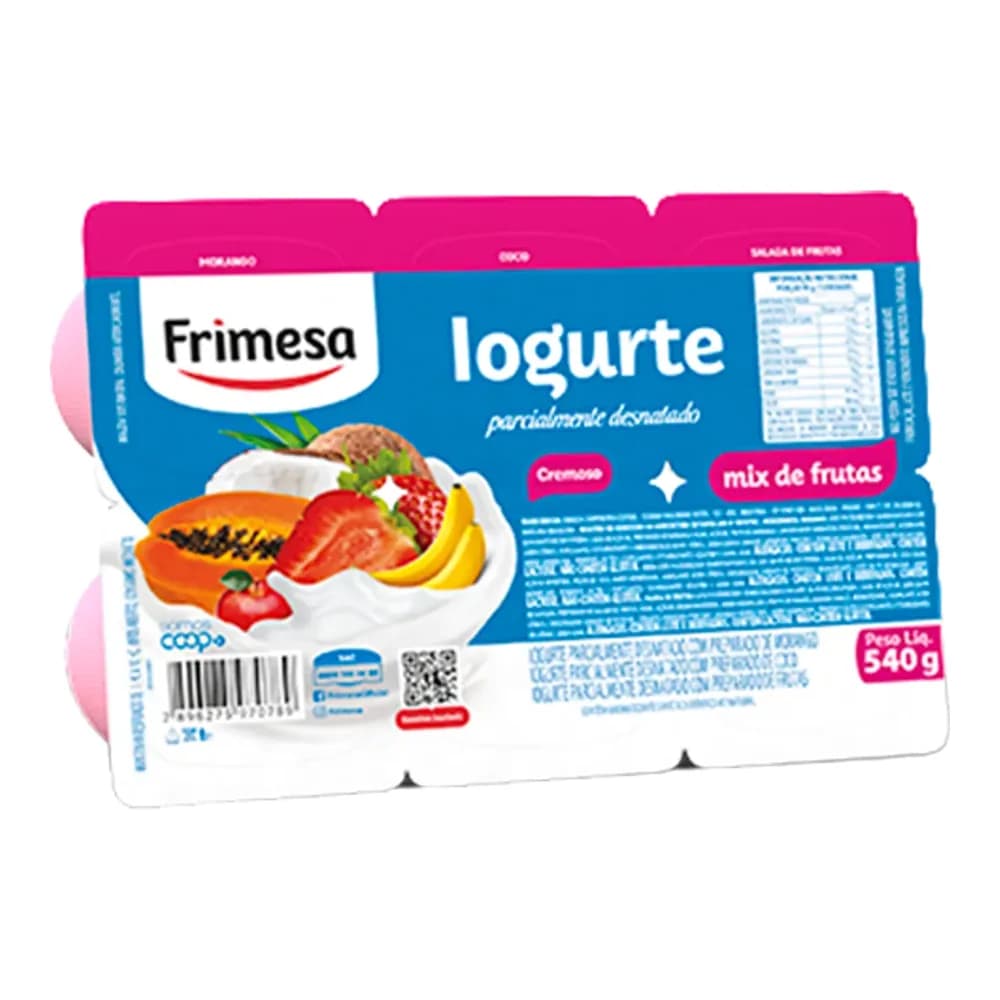 Iogurte sabor mix de frutas frimesa 540g