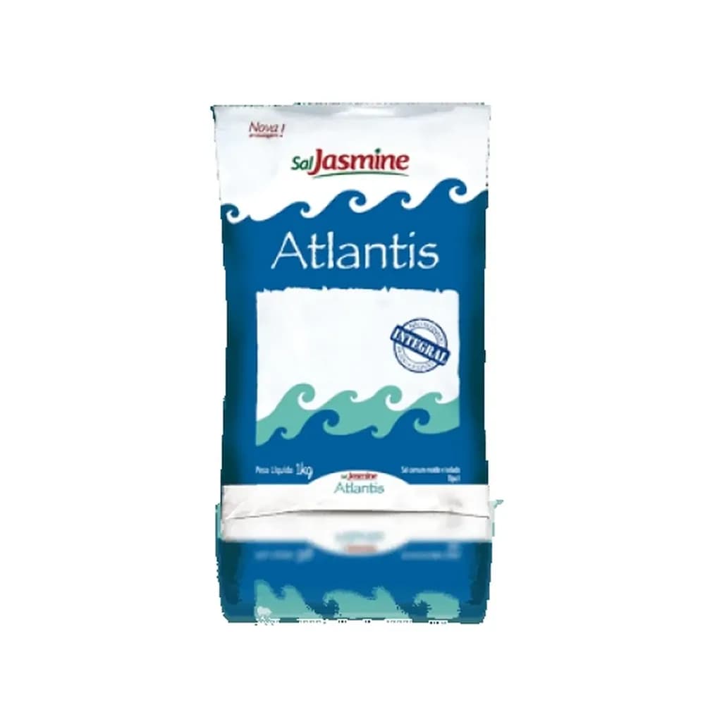Sal marinho jasmine atlantis pacote 1kg
