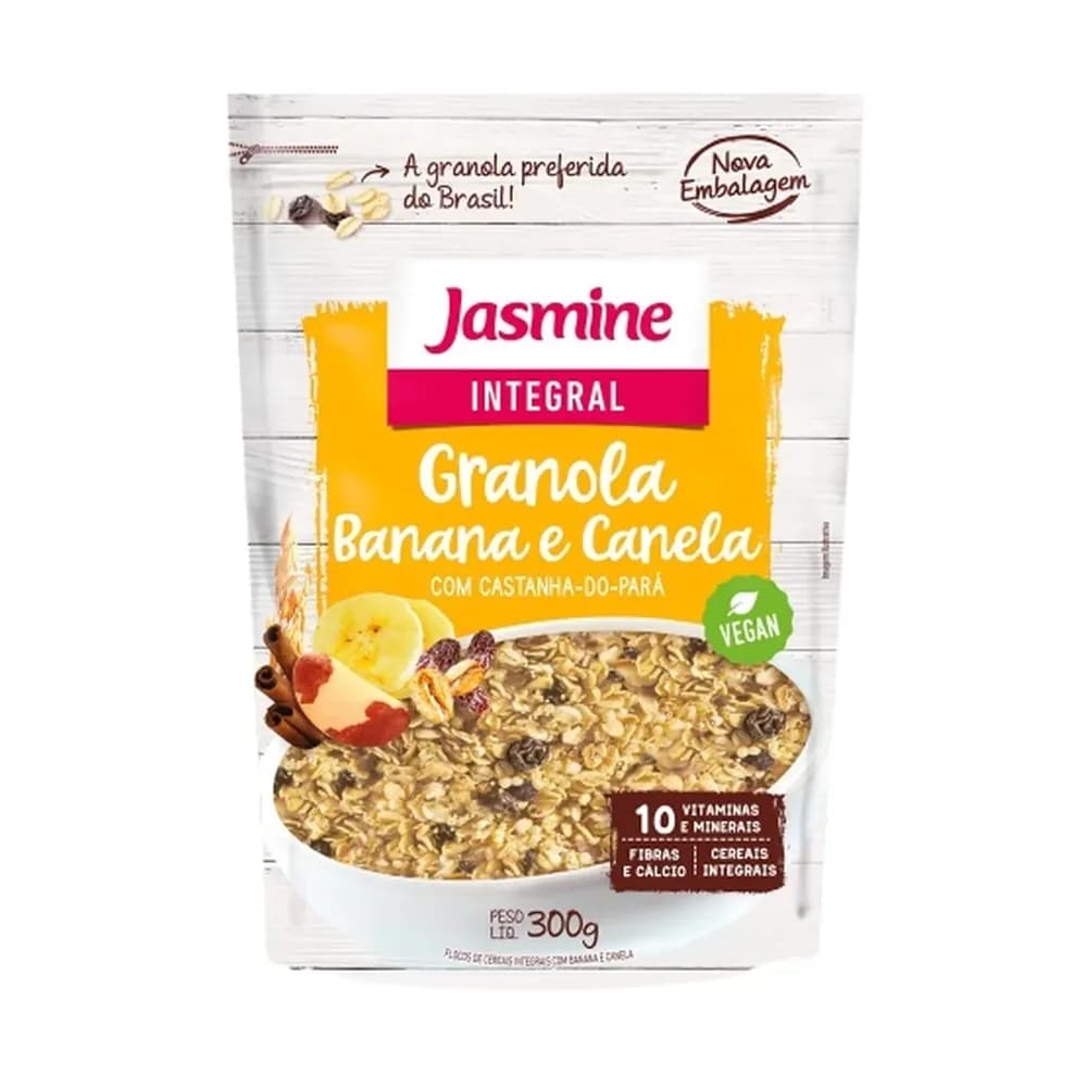 Granola banana e canela jasmine pouch 250g