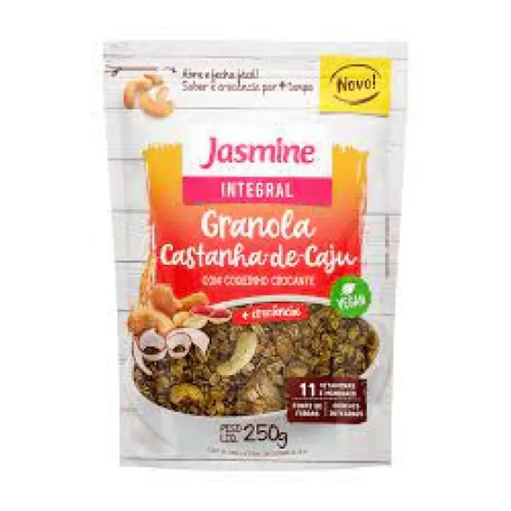 Granola de castanha caju jasmine 250g